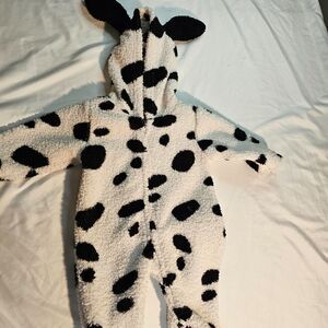 Fleece Baby Dalmatian Costume 3-6 Month Halloween Black White Ears Tail Funstuff
